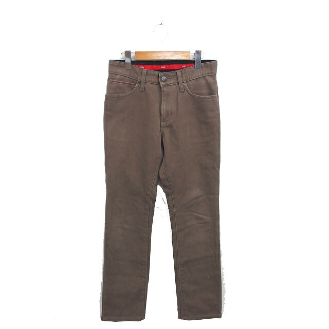 【中古】エドウィン EDWIN WILD FIRE TGF503 デニム パンツ ロング ストレート 27 ブラウン 茶 /TT メンズ 【ベクトル 古着】 250127