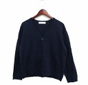 【中古】グリーンレーベルリラクシング ユナイテッドアローズ green label relaxing Vネック カーディガン 無地 コットン 綿 M ブラック 黒 /FT6 メンズ 【ベクトル 古着】 250201(4)