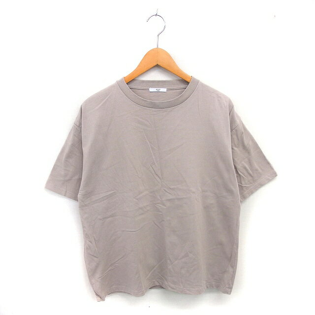 Short Sleeves - 【中古】ウィムバイリドム WYM LIDOM Tシャツ カットソー モックネック 綿 コットン 半袖 M ベージュ 茶 /TT メンズ 【ベクトル 古着】 250210