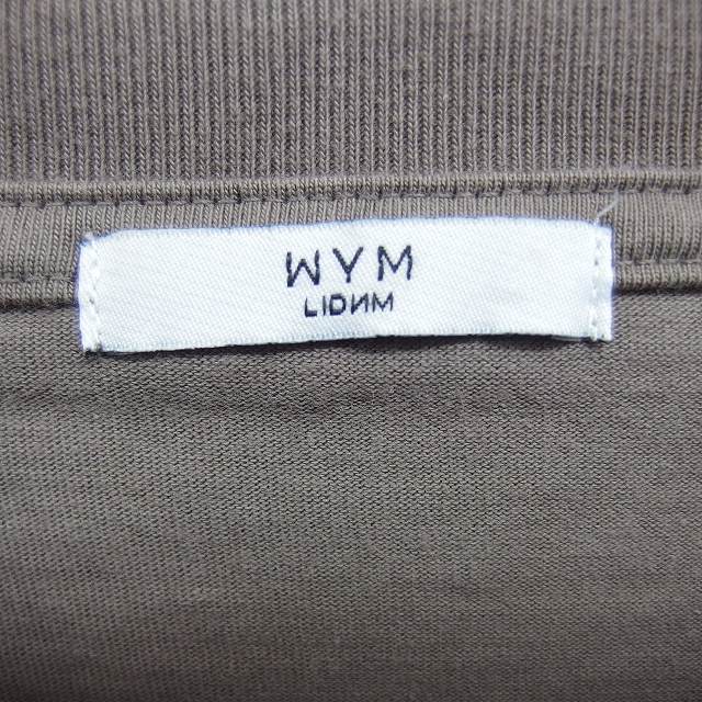 【中古】ウィムバイリドム WYM LIDOM Tシャツ カットソー モックネック 綿 コットン 半袖 M グレージュ /TT メンズ 【ベクトル 古着】 250210