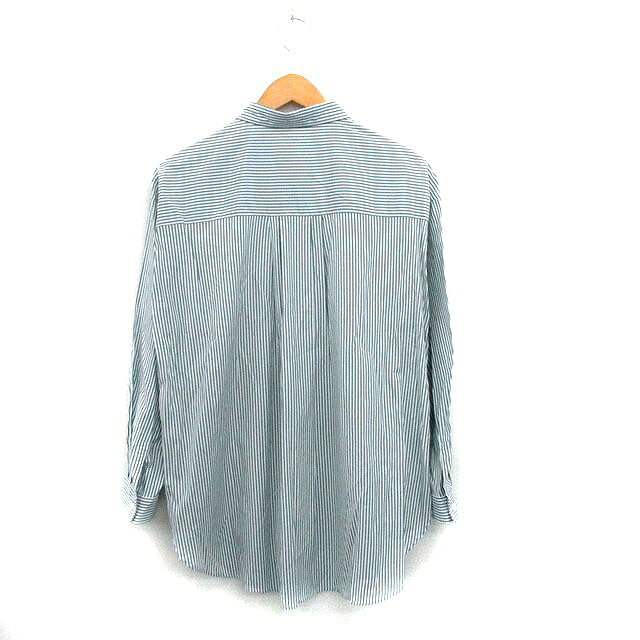 【中古】グローバルワーク GLOBAL WORK シャツ ブラウス 長袖 ストライプ M グリーン 緑 /KT15 レディース 【ベクトル 古着】 250206 auc-vector-20165795 ブランド古着の買取販売ベクトル サンプル画像2
