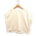 【中古】未使用品 チャオパニック ティピー CIAOPANIC TYPY タグ付き ワイド カットソー Tシャツ フレアスリーブ 丸首 ショルダーライン 無地 ...