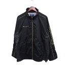 【中古】チャンピオン CHAMPION トラックジャケット ゴールド文字 スポーツウエア M ブラック 黒 /FT28 メンズ 【ベクトル 古着】 250221