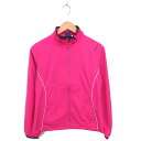【中古】リーボック Reebok ウインドブレーカー スポーツウェア ジャケット ロゴプリント 薄手 OT ピンク /TT レディース 【ベクトル 古着】 25...