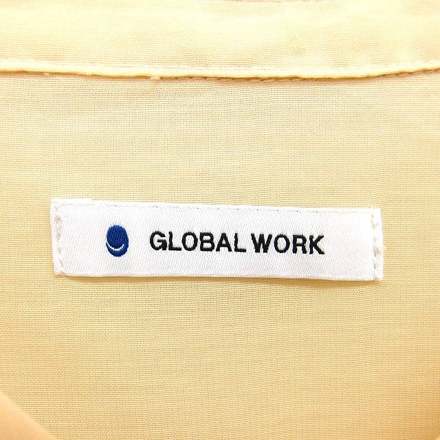 【中古】グローバルワーク GLOBAL WORK シアー ワンピース フレア ロング ドローストリング スリットネック 五分袖 F ベージュ /NT25 レディース 【ベクトル 古着】 250403 auc-vector-20245730 ブランド古着の買取販売ベクトル サンプル画像3