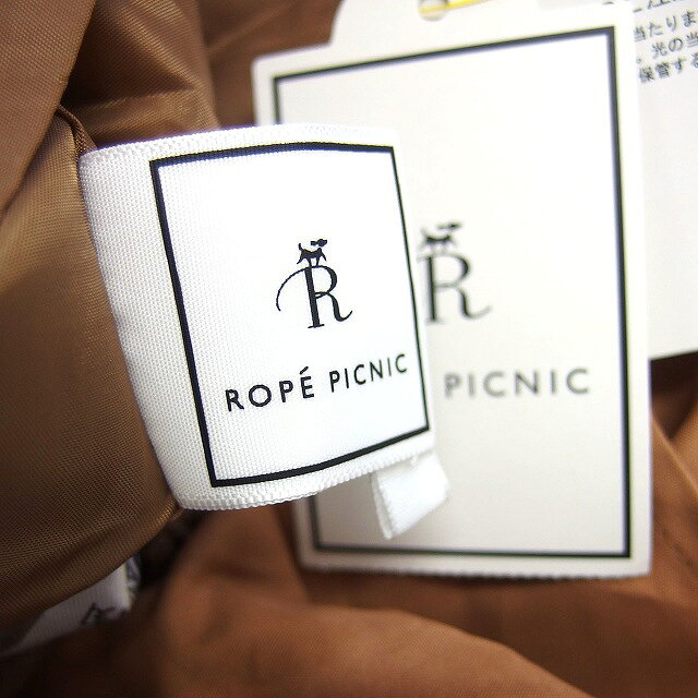 【中古】未使用品 ロペピクニック ROPE Picnic タグ付き ワンピース フレア ロング ドローストリング フレンチスリーブ ボートネック 半袖 38 キャメル /NT25 レディース 【ベクトル 古着】 250404 auc-vector-20246786 ブランド古着の買取販売ベクトル サンプル画像3