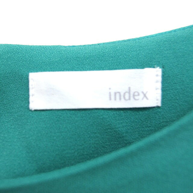 【中古】インデックス INDEX レースフレアスリーブ ブラウス 無地 L グリーン 緑 /FT48 レディース 【ベクトル 古着】 250405 auc-vector-20248340 ブランド古着の買取販売ベクトル サンプル画像3