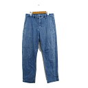 【中古】グローバルワーク GLOBAL WORK デニム ジーンズ テーパード ストレッチ M ブルー 青 /KT28 メンズ 【ベクトル 古着】 250407(4)