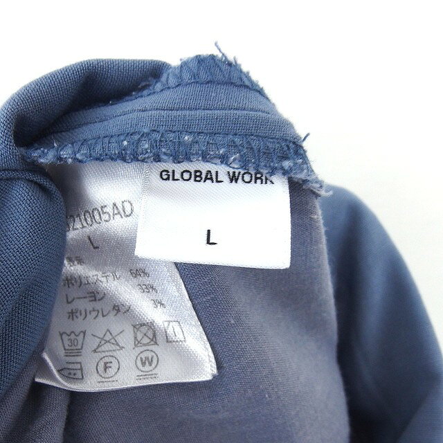 【中古】グローバルワーク GLOBAL WORK テーパード パンツ タック 薄手 無地 シンプル L ブルー 青 /TT レディース 【ベクトル 古着】 250414 auc-vector-20260963 ブランド古着の買取販売ベクトル サンプル画像3