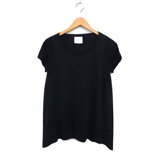 【中古】レイビームス Ray Beams 素材切替 カットソー Tシャツ 半袖 ラウンドネック 無地 ブラック 黒 /FT35 レディース 【ベクトル 古着】 250423 【中古】レイビームス Ray Beams 素材切替 カットソー Tシャツ 半袖 ラウンドネック 無地 ブラック 黒 /FT35 レディース 【ベクトル 古着】 250423