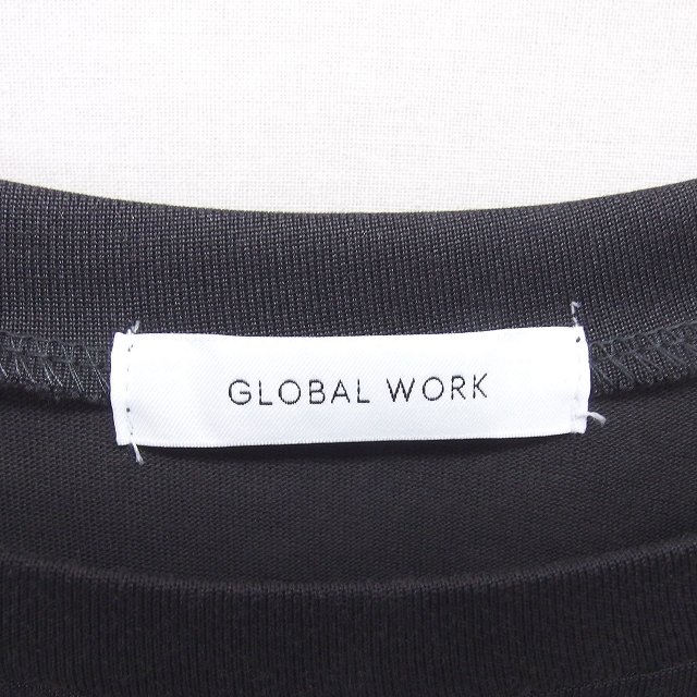 【中古】グローバルワーク GLOBAL WORK ワンピース ロング プルオーバー 薄手 フレンチスリーブ 半袖 F チャコールグレー /TT レディース 【ベクトル 古着】 250418 auc-vector-20267584 ブランド古着の買取販売ベクトル サンプル画像3