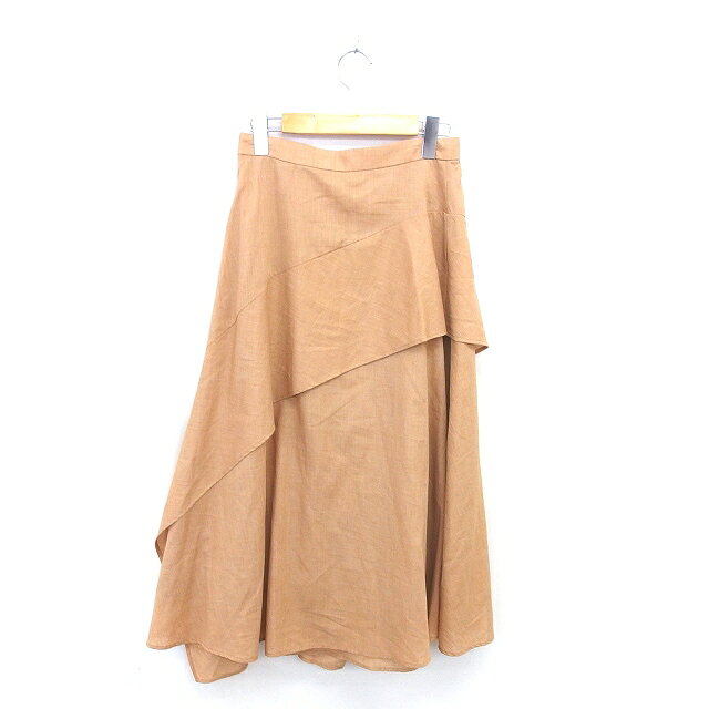 【中古】ロペピクニック ROPE Picnic フレア スカート ロング ティアード 薄手 38 ベージュ 茶 /TT レディース 【ベクトル 古着】 250419 auc-vector-20269948 ブランド古着の買取販売ベクトル サンプル画像2