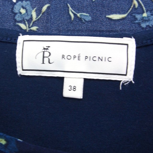 【中古】ロペピクニック ROPE Picnic 花柄 ワンピース ロング丈 ノースリーブ フレア 38 ネイビー 紺 /FT1 レディース 【ベクトル 古着】 250430 auc-vector-20285503 ブランド古着の買取販売ベクトル サンプル画像3