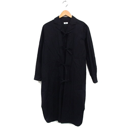 【中古】アイアムアイ I am I リボンシャツ ワンピース 長袖 ロング丈 無地 コットン 綿 F ブラック 黒 /FT19 レディース 【ベクトル 古着】 250426 【中古】アイアムアイ I am I リボンシャツ ワンピース 長袖 ロング丈 無地 コットン 綿 F ブラック 黒 /FT19 レディース 【ベクトル 古着】 250426