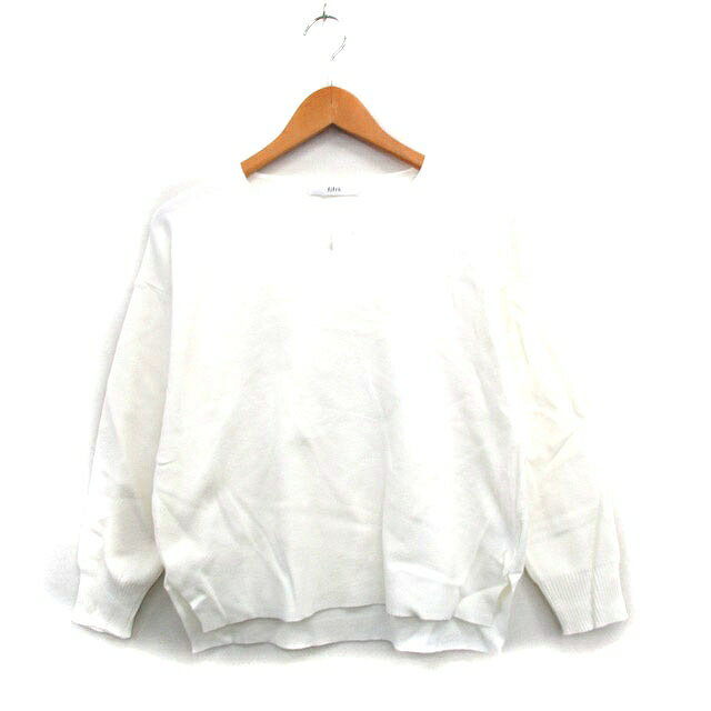 【中古】未使用品 フィフス fifth タグ付き ニット セーター 長袖 Vネック シンプル M アイボリー 白 /KT3 レディース 【ベクトル 古着】 250719(4)