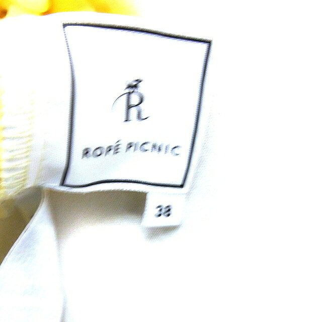 【中古】ロペピクニック ROPE Picnic レースブラウス 半袖 バックボタン 38 イエロー 黄 /FT34 レディース 【ベクトル 古着】 250522 auc-vector-20311220 ブランド古着の買取販売ベクトル サンプル画像3