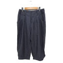 【中古】ボールジー BALLSEY トゥモローランド カプリ パンツ 無地 シンプル 38 グレー 灰 /FT15 レディース 【ベクトル 古着】 250528