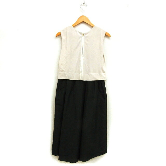 【中古】ミラオーウェン Mila Owen フレア ワンピース ロング チュール タック 切替 ノースリーブ ボートネック 0 ベージュ /NT26 レディース 【ベクトル 古着】 250530 auc-vector-20446843 ブランド古着の買取販売ベクトル サンプル画像2