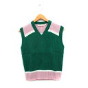 【中古】ユニクロ UNIQLO × マルニ MARNI コラボ ニット ベスト プルオーバー Vネック グリーン 緑 /KT37 【ベクトル 古着】 25053...