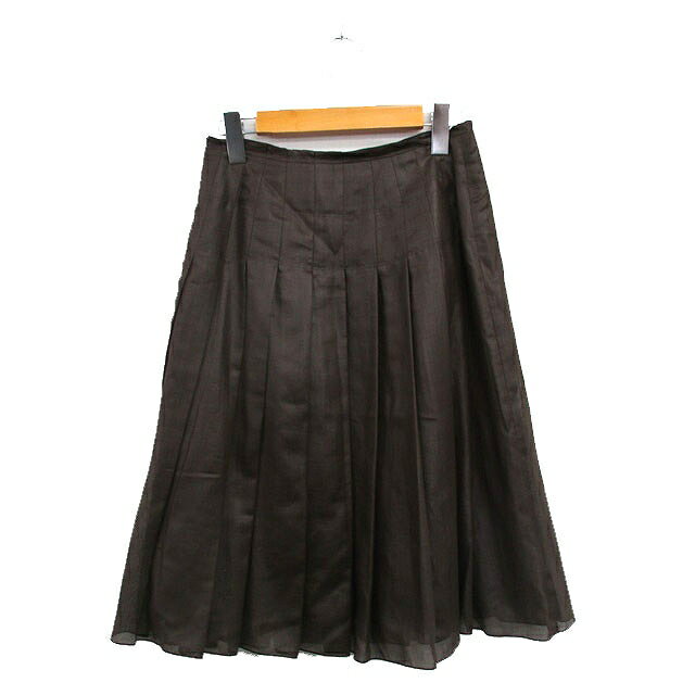 ブランド古着の買取販売ベクトルの【中古】アナイ ANAYI プリーツスカート 膝丈 シンプル 38 ブラウン 茶 /KT25 レディース 【ベクトル 古着】 250605｜アングル2