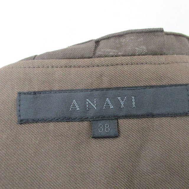 ブランド古着の買取販売ベクトルの【中古】アナイ ANAYI プリーツスカート 膝丈 シンプル 38 ブラウン 茶 /KT25 レディース 【ベクトル 古着】 250605｜アングル3