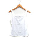 【中古】ナラカミーチェ NARA CAMICIE タンクトップ レース コットン 1 ホワイト 白 /KT31 レディース 【ベクトル 古着】 250618