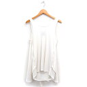 【中古】ダブルスタンダードクロージング ダブスタ DOUBLE STANDARD CLOTHING チュニック タンクトップ ロング 無地 F オフホワイト 白 /FT17 レディース 【ベクトル 古着】 250621