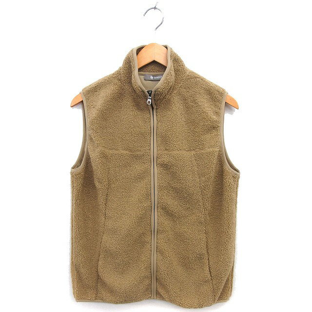 【中古】ナノユニバース nano universe ボア ベスト ジップアップ ハイネック もこもこ アウター M ベージュ /NT29 レディース 【ベクトル 古着】 250711