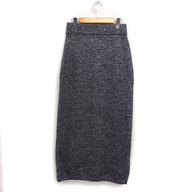 【中古】リエディ Re:EDIT ラメ スパンコールブレンド ニット タイトスカート ロング丈 L グレー 灰 /FT48 レディース 【ベクトル 古着】 251210 auc-vector-20596407 ブランド古着の買取販売ベクトル サンプル画像2