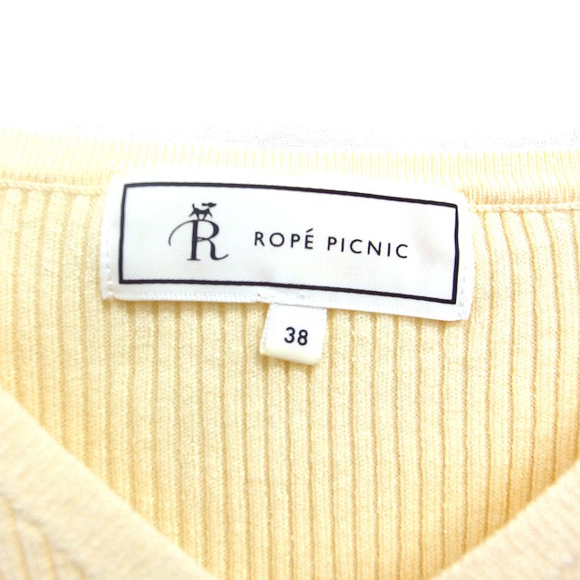 【中古】ロペピクニック ROPE Picnic 袖切替 リブ ニット セーター 長袖 Vネック 無地 38 クリーム /FT18 レディース 【ベクトル 古着】 251205 auc-vector-20591078 ブランド古着の買取販売ベクトル サンプル画像3