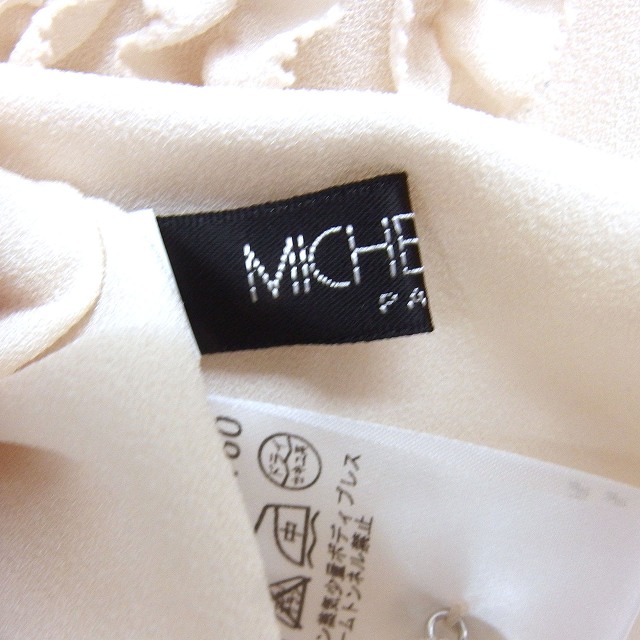 【中古】ミッシェルクラン MICHEL KLEIN ペプラム フリル ブラウス ボートネック 透け感 七分袖 38 ベージュ /NT34 レディース 【ベクトル 古着】 250905 auc-vector-20455943 ブランド古着の買取販売ベクトル サンプル画像3