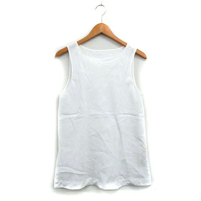 【中古】ナカガワマサシチシヨウテン 中川政七商店 カットソー Tシャツ ノースリーブ リネン シンプル ホワイト 白 /KT21 レディース 【ベクトル 古着】 250904(4)