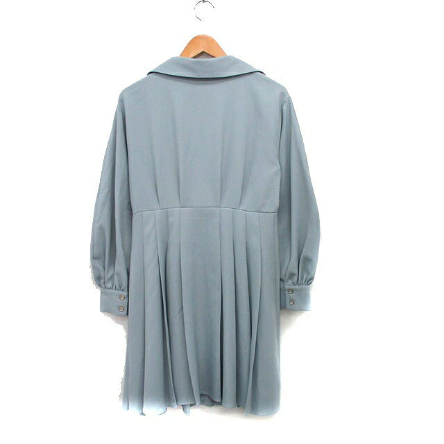 【中古】レディアゼル REDYAZEL ワンピース 長袖 ロング シンプル M ライトブルー 水色 /KT27 レディース 【ベクトル 古着】 250908