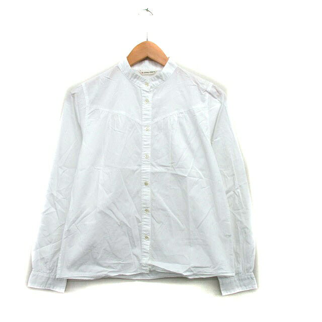 【中古】ルクールブラン le.coeur blanc シャツ ブラウス 長袖 コットン シンプル ホワイト 白 /KT31 レディース 【ベクトル 古着】 250927