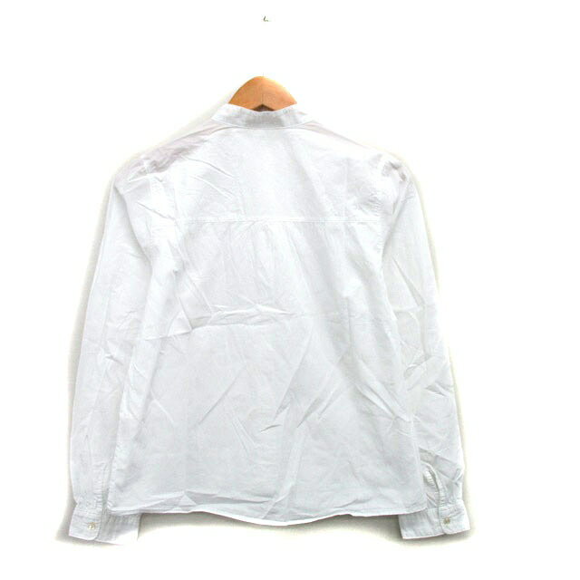 【中古】ルクールブラン le.coeur blanc シャツ ブラウス 長袖 コットン シンプル ホワイト 白 /KT31 レディース 【ベクトル 古着】 250927