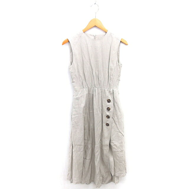【中古】ミラオーウェン Mila Owen 09WF0182039 ワンピース フレア リネン ロング プルオーバー ノースリーブ 0 ベージュ 薄茶 /TT レディース 【ベクトル 古着】 250924 auc-vector-20481595 ブランド古着の買取販売ベクトル パッケージ画像