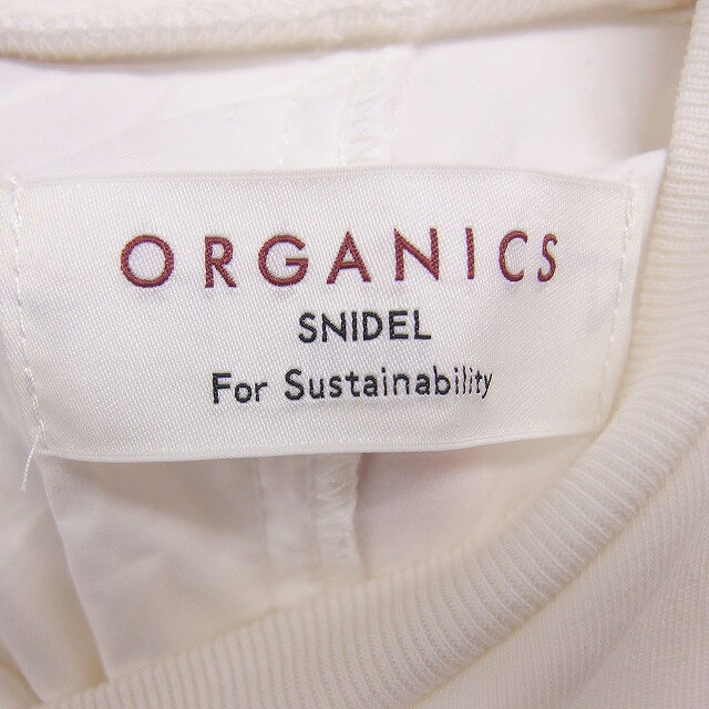 ブランド古着の買取販売ベクトルの【中古】スナイデル SNIDEL チュニック バックフレア リボン パワーショルダー 半袖 ONE ホワイト 白 /TT レディース 【ベクトル 古着】 251006｜アングル3