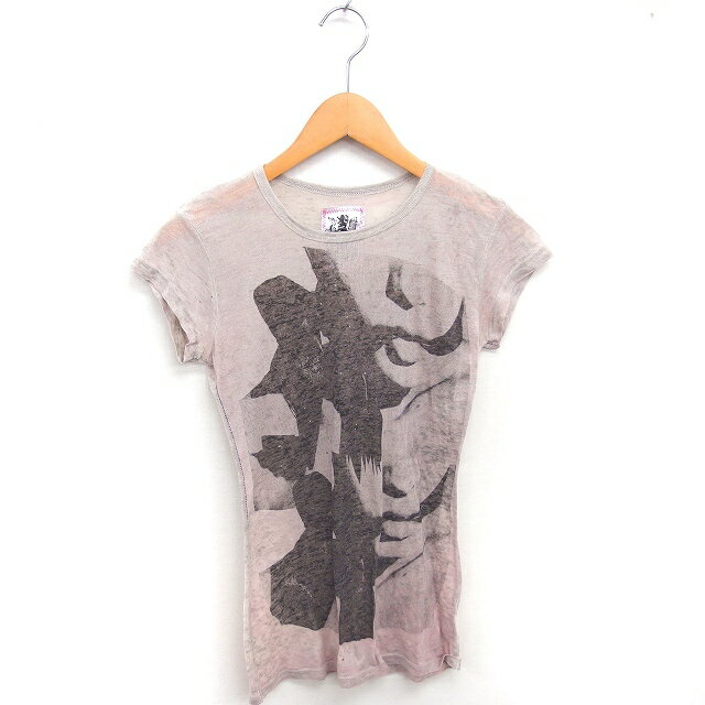 【中古】モーフィンジェネレーション Morphine Generation カットソー Tシャツ クルーネック プリント ..