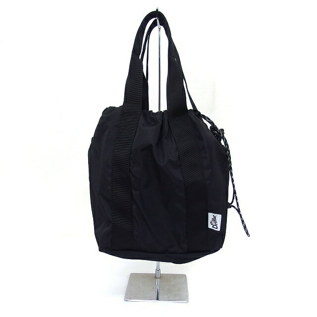 【中古】ドリフター Drifter バケット トートバッグ ショルダー 巾着 2way ナイロン 黒 ブラック /NT2 ..