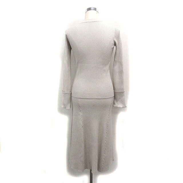 【中古】ミラオーウェン Mila Owen セットアップ リブ ニット プルオーバー フレアスカート ロング丈 無地 0 アイボリー /FT22 レディース 【ベクトル 古着】 251203 auc-vector-20588246 ブランド古着の買取販売ベクトル サンプル画像3