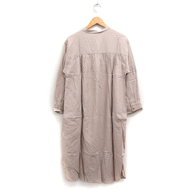 【中古】ミラオーウェン Mila Owen シャツ ワンピース 長袖 ロング バンドカラー 無地 ウール混 F ベージュ /FT28 レディース 【ベクトル 古着】 260204 auc-vector-20704511 ブランド古着の買取販売ベクトル サンプル画像2