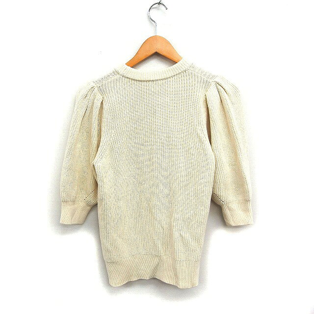 【中古】ミラオーウェン Mila Owen ボリュームスリーブ ニット セーター 丸首 7分袖 無地 リネン 麻 0 ホワイト 白 /FT38 レディース 【ベクトル 古着】 260213 auc-vector-20720870 ブランド古着の買取販売ベクトル サンプル画像2
