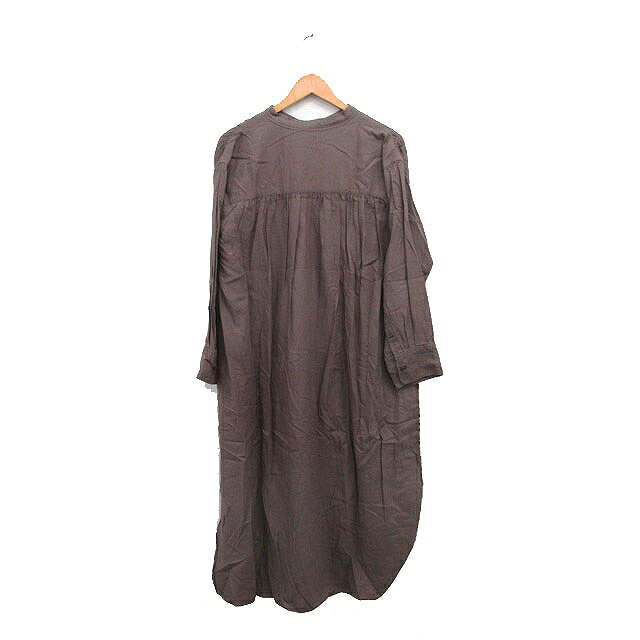 【中古】ミラオーウェン Mila Owen シャツ ワンピース ロング 長袖 シンプル F モカ /KT31 レディース 【ベクトル 古着】 260323 auc-vector-20804288 ブランド古着の買取販売ベクトル サンプル画像2