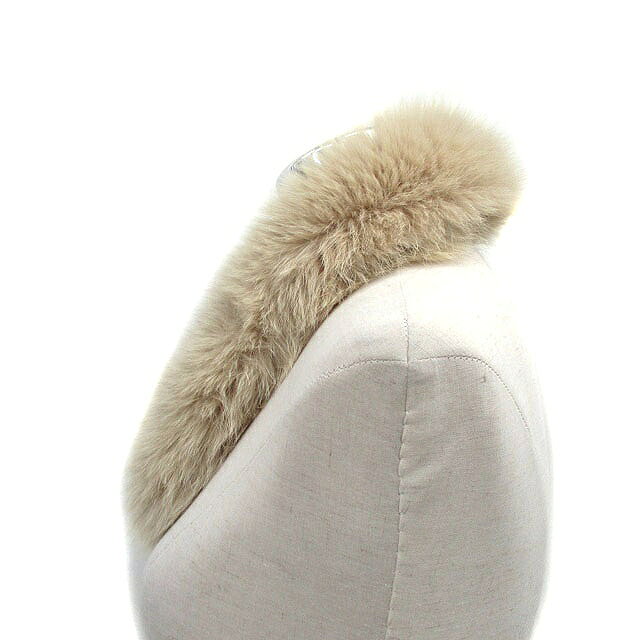 【中古】サガファー SAGA FURS ティペット シンプル ベージュ /KT2 レディース 【...