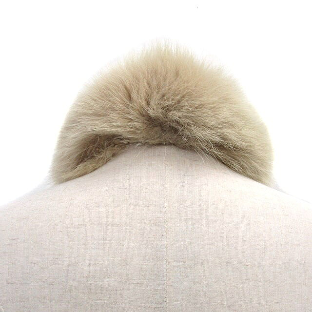 【中古】サガファー SAGA FURS ティペット シンプル ベージュ /KT2 レディース 【...