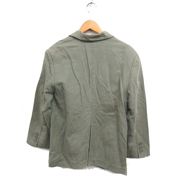 【中古】ミラオーウェン Mila Owen リネン 麻 テーラード ジャケット シングル 無地 0 カーキ /FT21 レディース 【ベクトル 古着】 260320 auc-vector-20796418 ブランド古着の買取販売ベクトル サンプル画像2