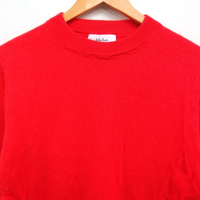 【中古】ミラオーウェン Mila Owen 100％ PURE WOOL ニット セーター 長袖 丸首 無地 0 レッド 赤 /FT45 レディース 【ベクトル 古着】 260411 auc-vector-20841434 ブランド古着の買取販売ベクトル サンプル画像3