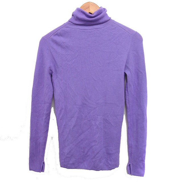 【中古】ミラオーウェン Mila Owen 100％ PURE WOOL タートルネック ニット セーター 長袖 無地 1 パープル 紫 /FT15 レディース 【ベクトル 古着】 260415 auc-vector-20852974 ブランド古着の買取販売ベクトル サンプル画像2