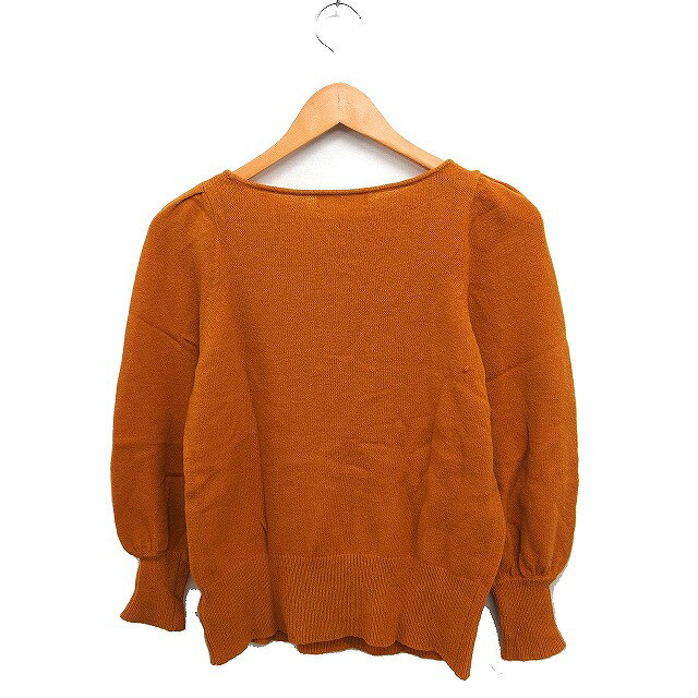 【中古】ミラオーウェン Mila Owen ウール ニット セーター 長袖 ボートネック 無地 0 オレンジ /FT22 レディース 【ベクトル 古着】 260401 auc-vector-20822655 ブランド古着の買取販売ベクトル サンプル画像2