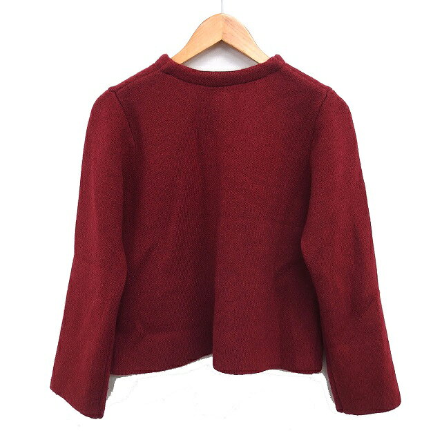 【中古】リエディ Re:EDIT ワイド カーディガン ニット クロップド クルーネック 長袖 M ボルドー /NT2 レディース 【ベクトル 古着】 260427 auc-vector-20877756 ブランド古着の買取販売ベクトル サンプル画像2